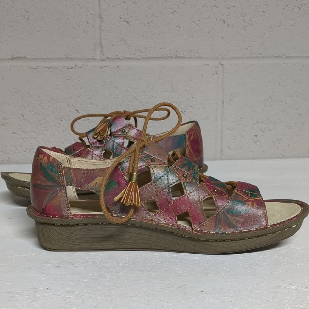 Alegria Valerie Southwestern Romance Gladiator Sandal EU 38,US 8/8.5 NWOT - Picture 3 of 9